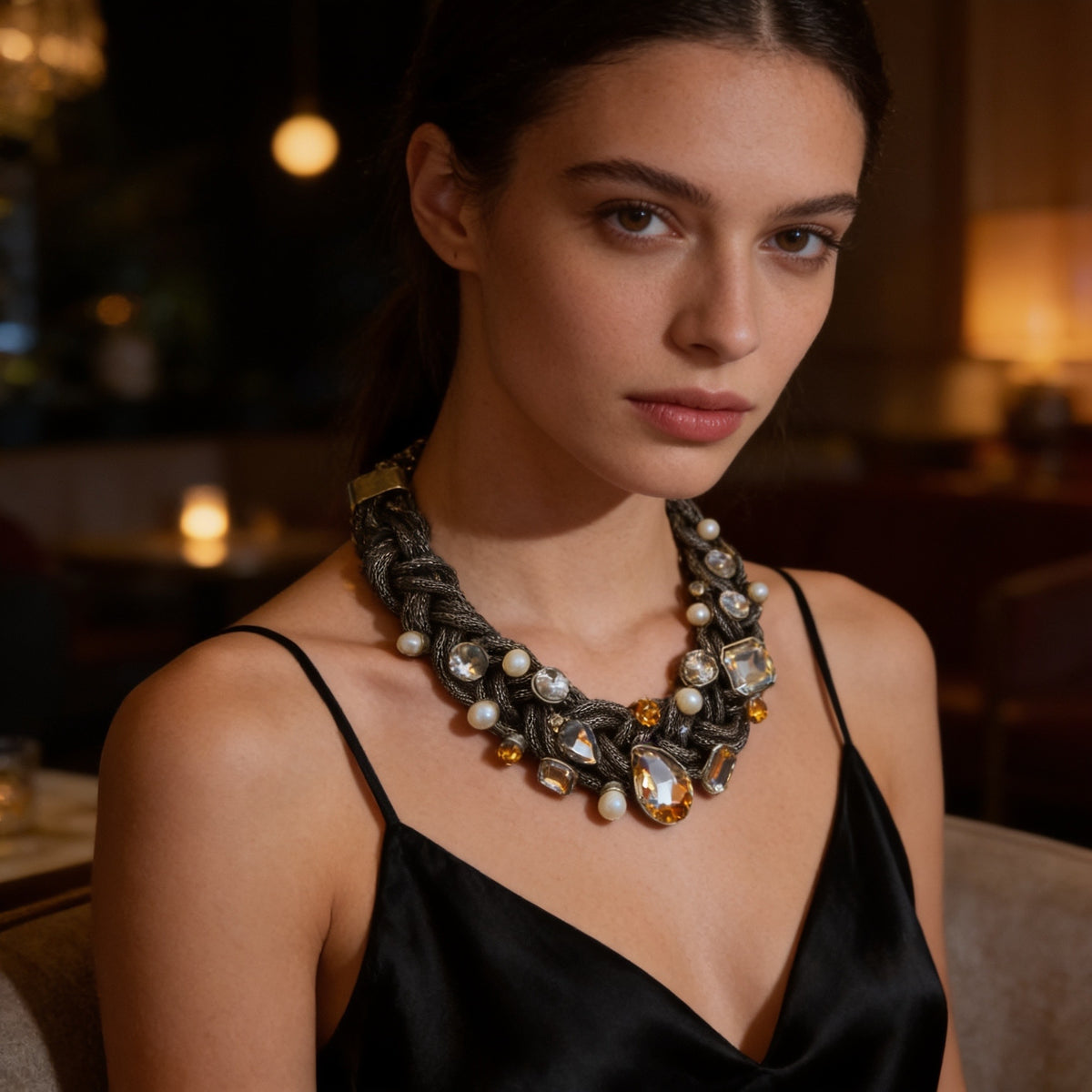 Bronze Metal Necklace