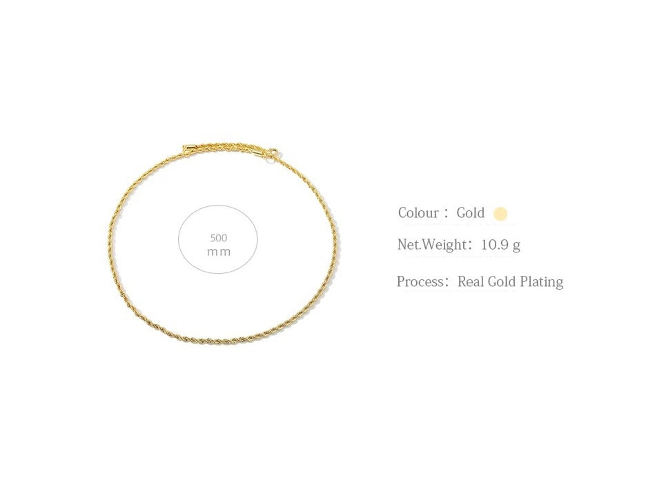 Gold Rope Necklace image 7