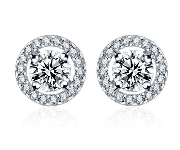 Crystal Earrings 925 Sterling Silver image 7