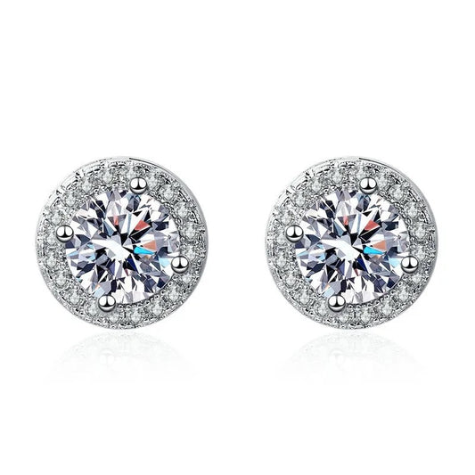 Crystal Earrings 925 Sterling Silver image 0