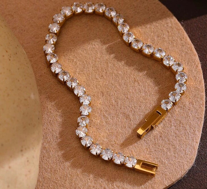 Gold Plated Tennis Bracelet image 13