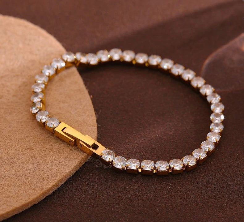 Gold Plated Tennis Bracelet image 10