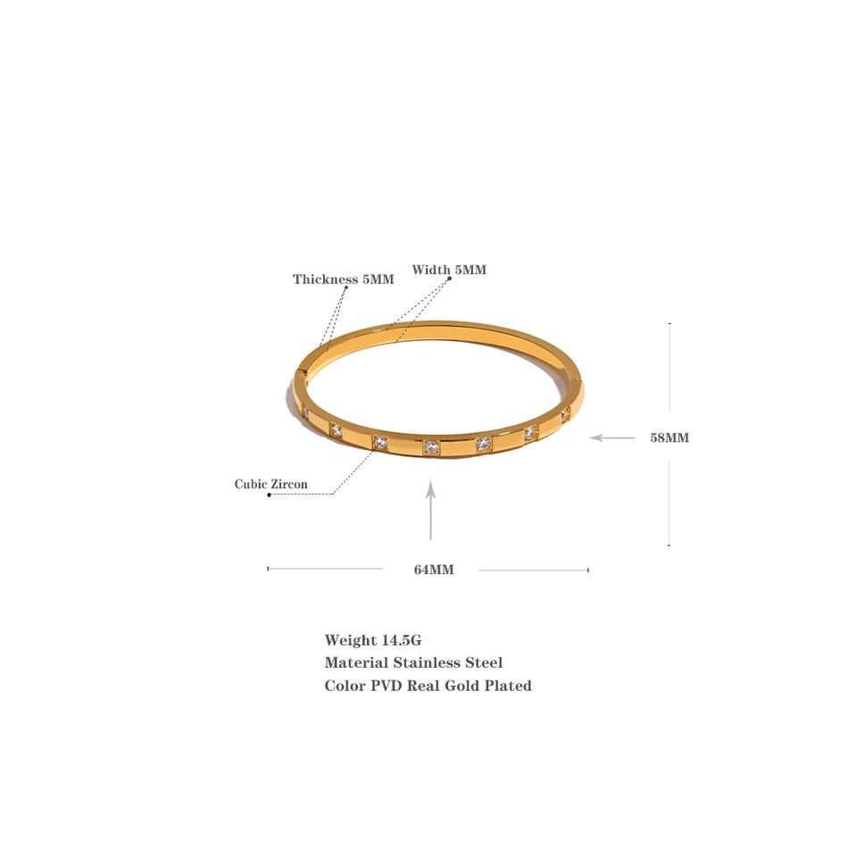 18k Gold Plated Bangle image 7
