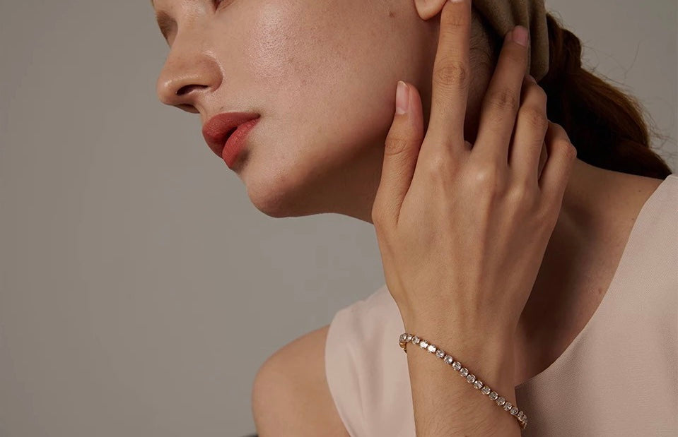 Gold Plated Tennis Bracelet image 8