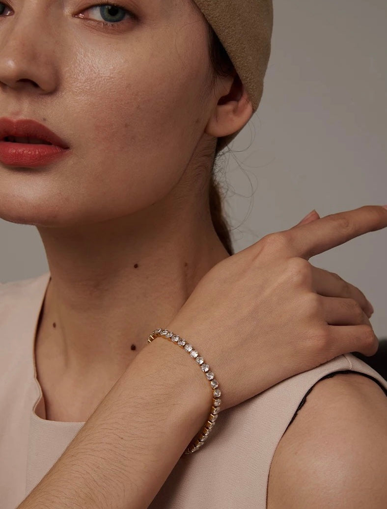 Gold Plated Tennis Bracelet image 9