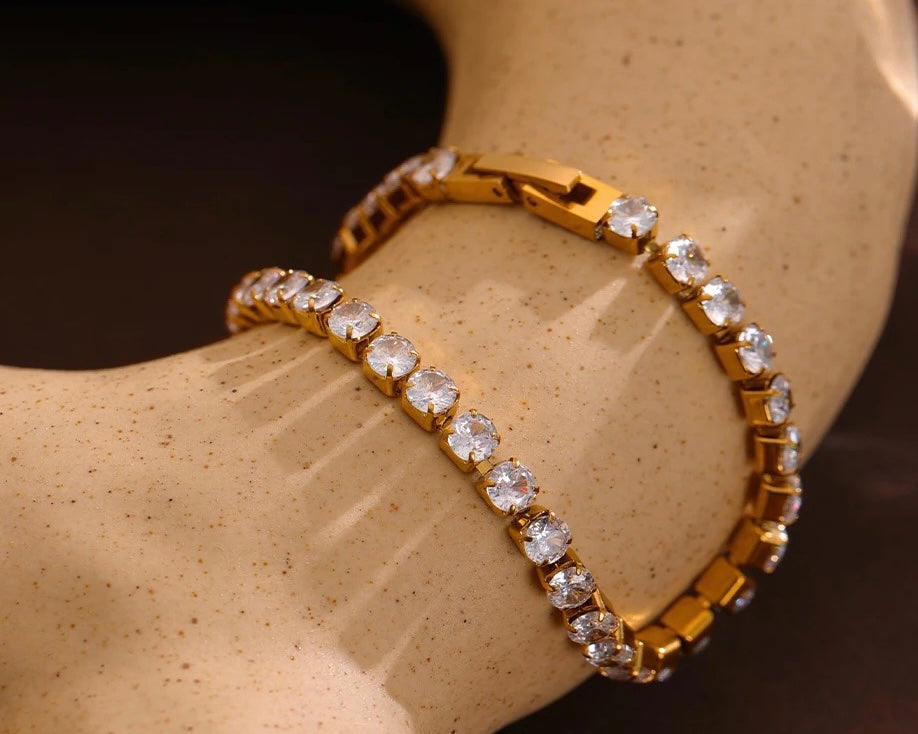 Gold Plated Tennis Bracelet image 11