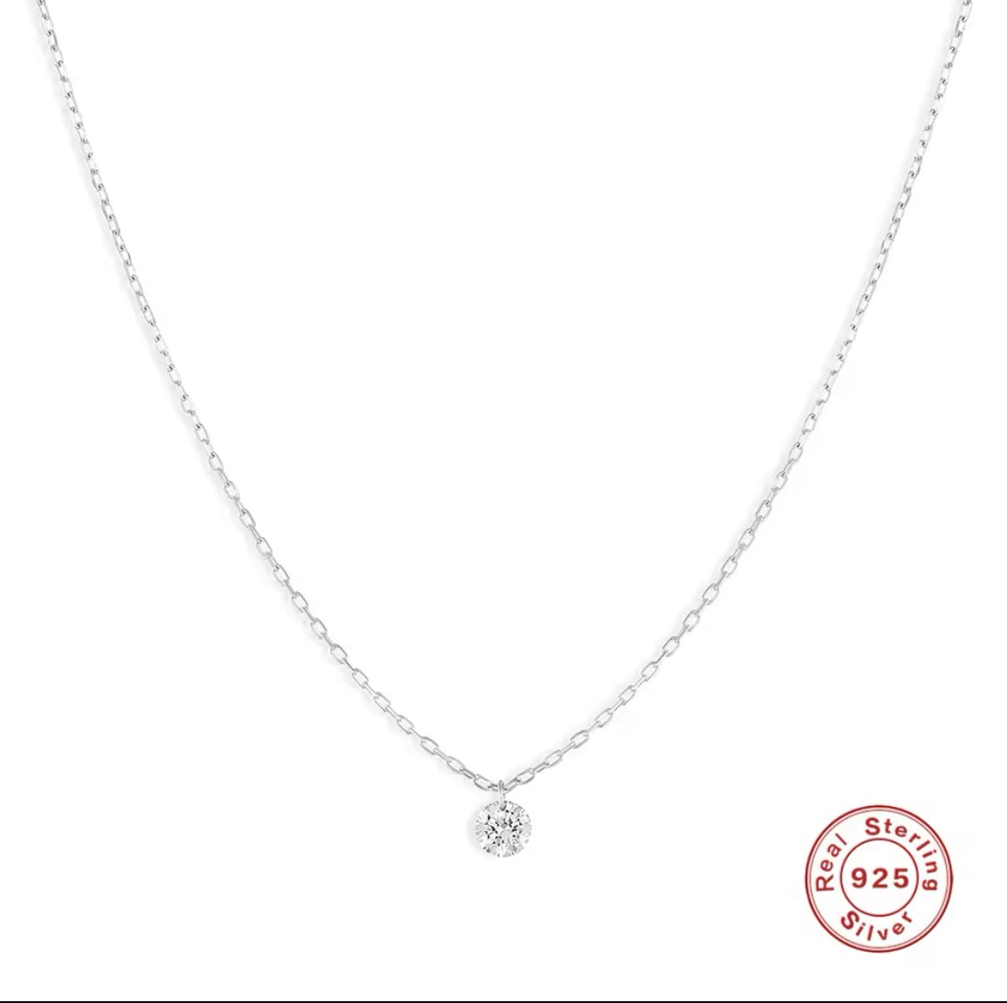 Solitaire 925 Sterling Silver image 0