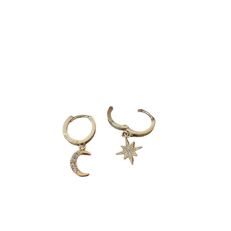 Moon and Stars Rose Gold Plated Sterling Silver image 7