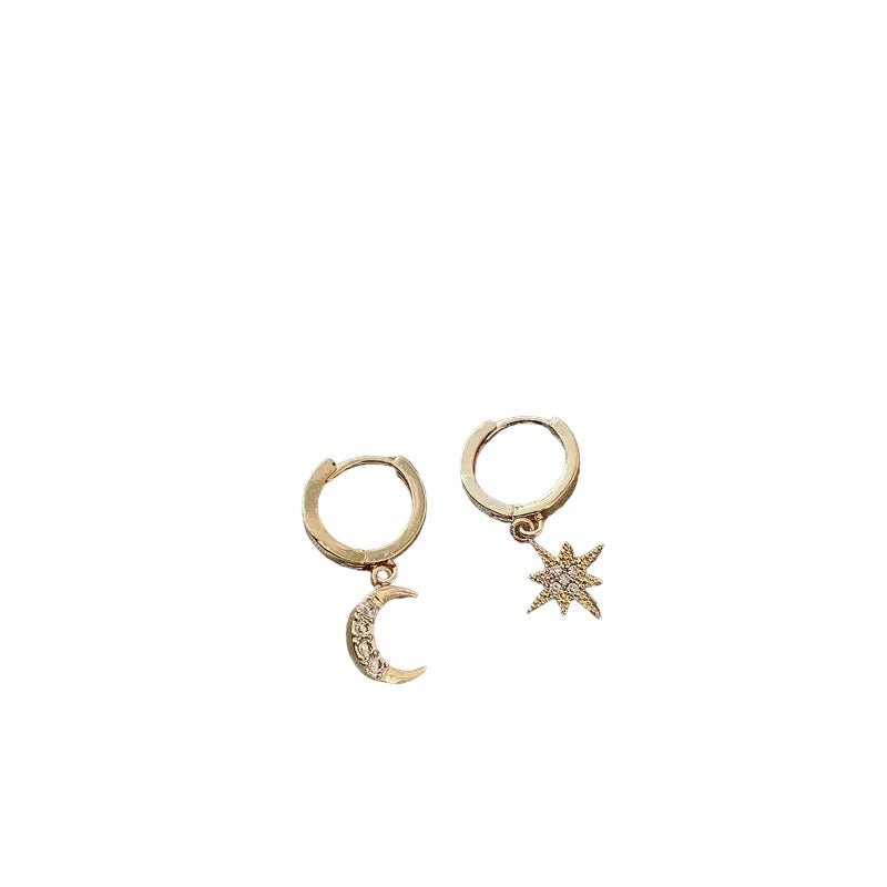 Moon and Stars Rose Gold Plated Sterling Silver image 8