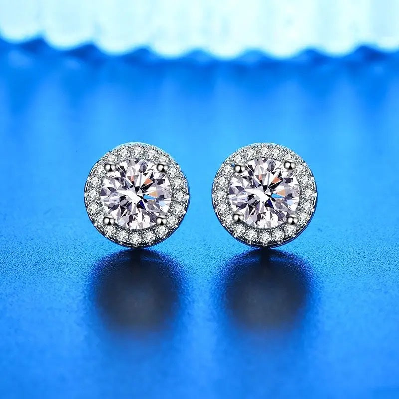 Crystal Earrings 925 Sterling Silver image 5