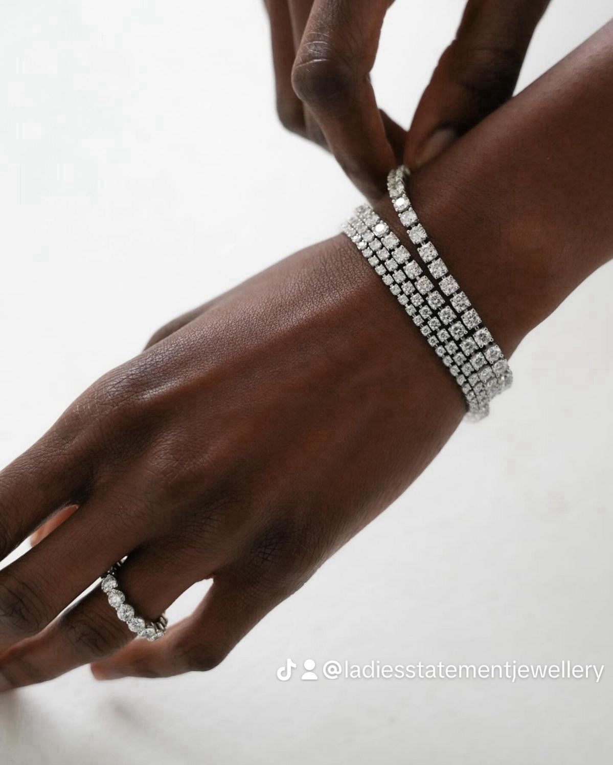 Tennis Bracelet 925 Sterling Silver image 2