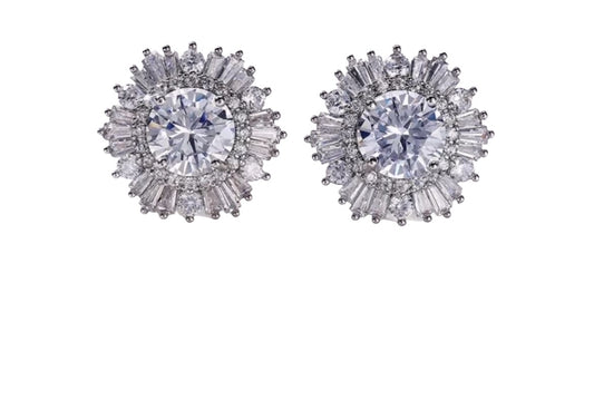 Freda Silver Plated Studs image 0