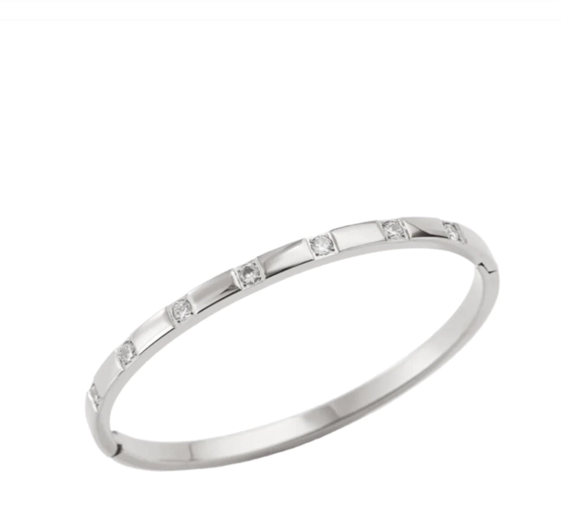 Platinum Plated Bangle image 0