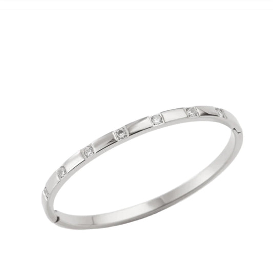 Platinum Plated Bangle image 0