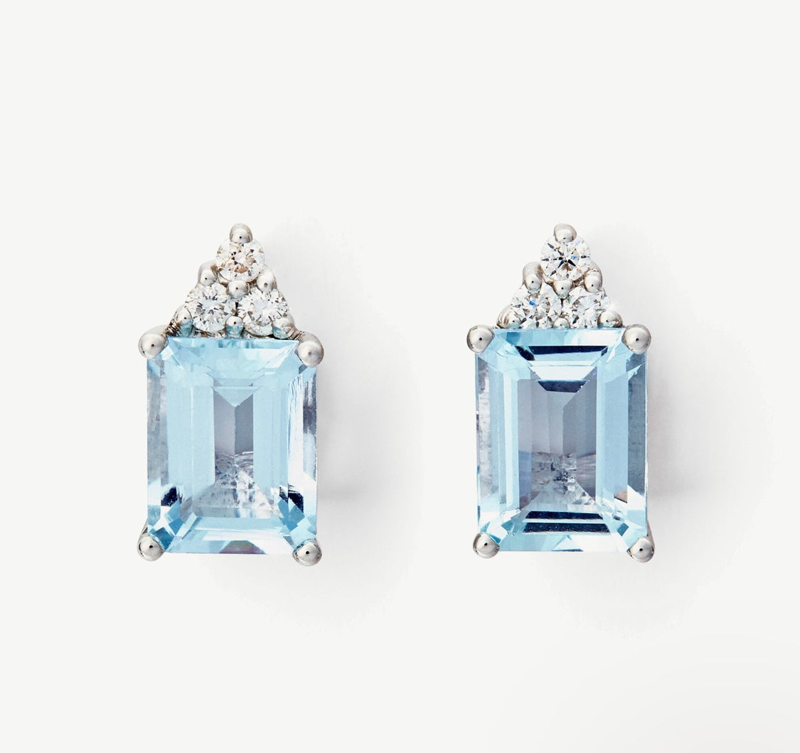 Aquamarine Studs image 5