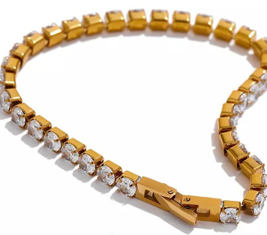 Gold Plated Tennis Bracelet image 0
