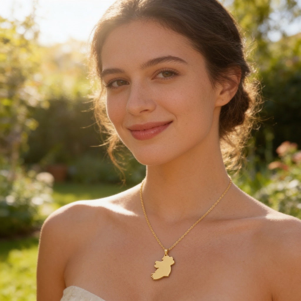 Ireland necklace Gold Plated