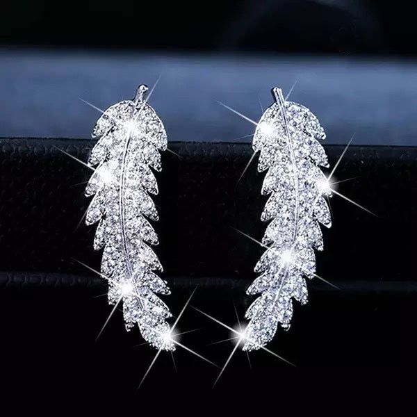 Fabulous Silver Feather Earrings image 6