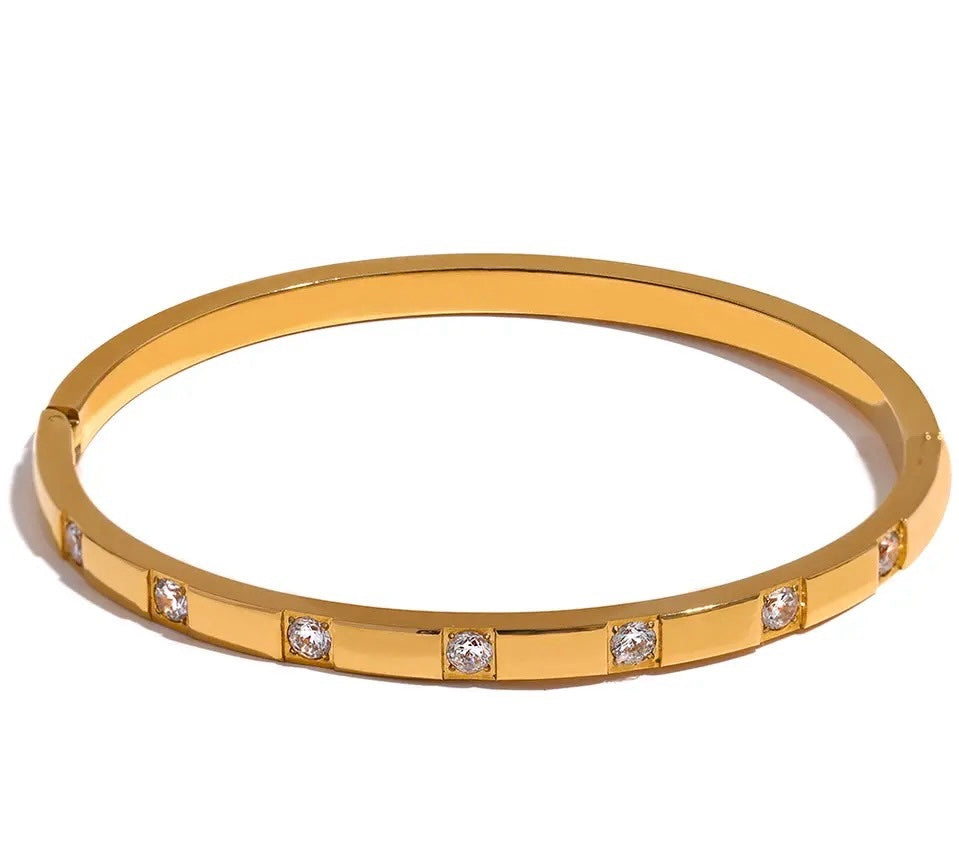 18k Gold Plated Bangle image 0