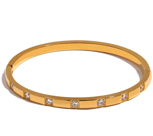 18k Gold Plated Bangle image 0