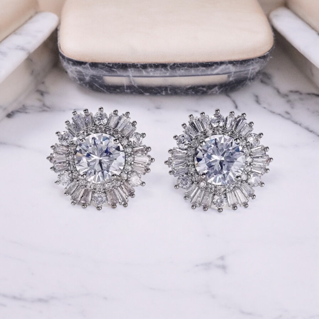 Freda Silver Plated Studs image 2