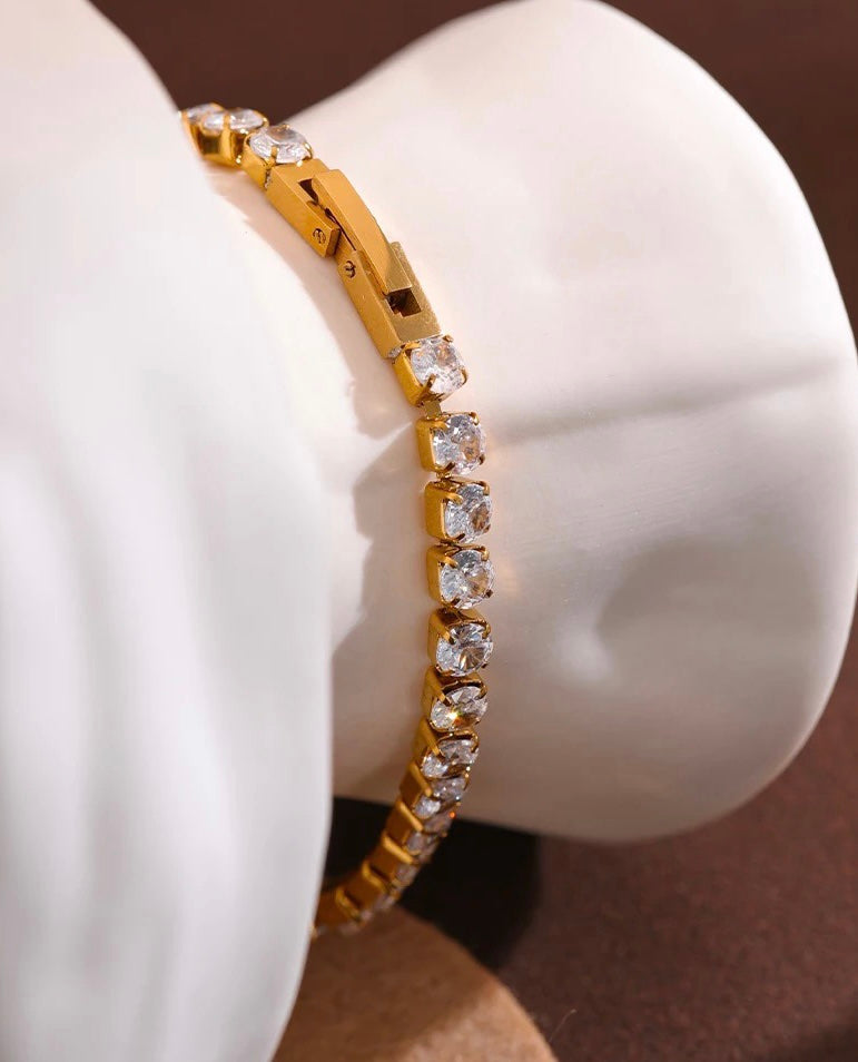 Gold Plated Tennis Bracelet image 14