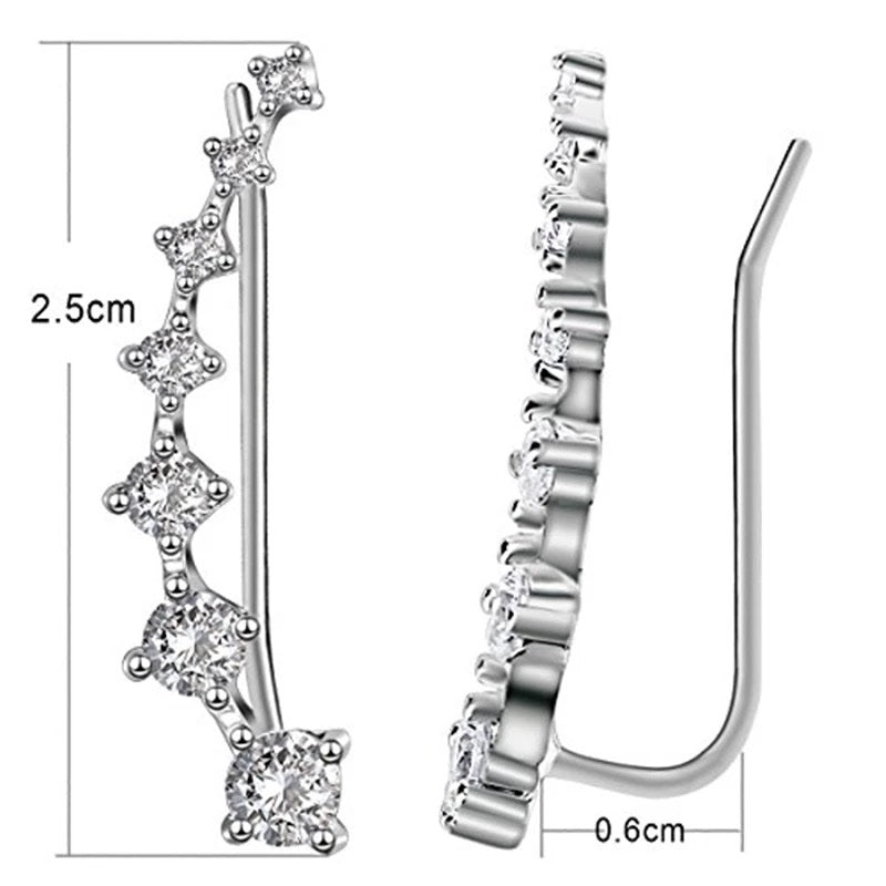 Ear Climbers  925 Sterling Silver image 4