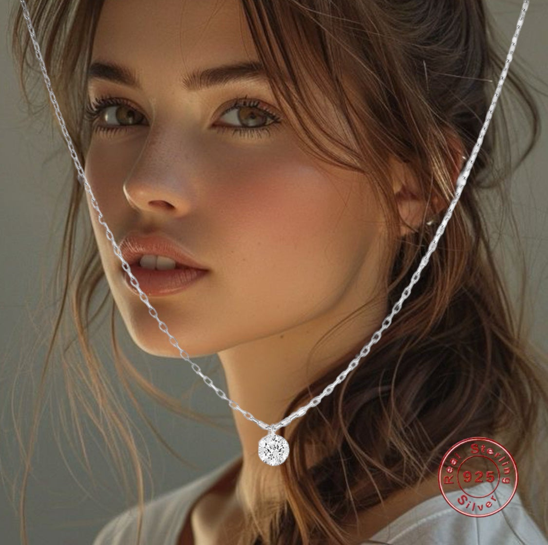 Solitaire 925 Sterling Silver image 1
