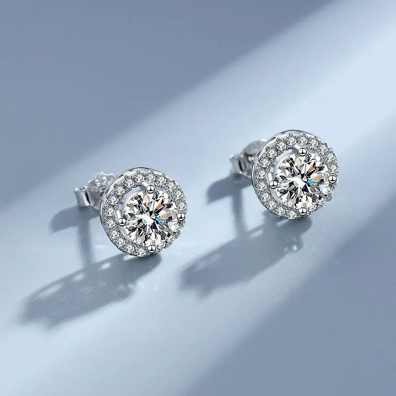 Crystal Earrings 925 Sterling Silver image 4