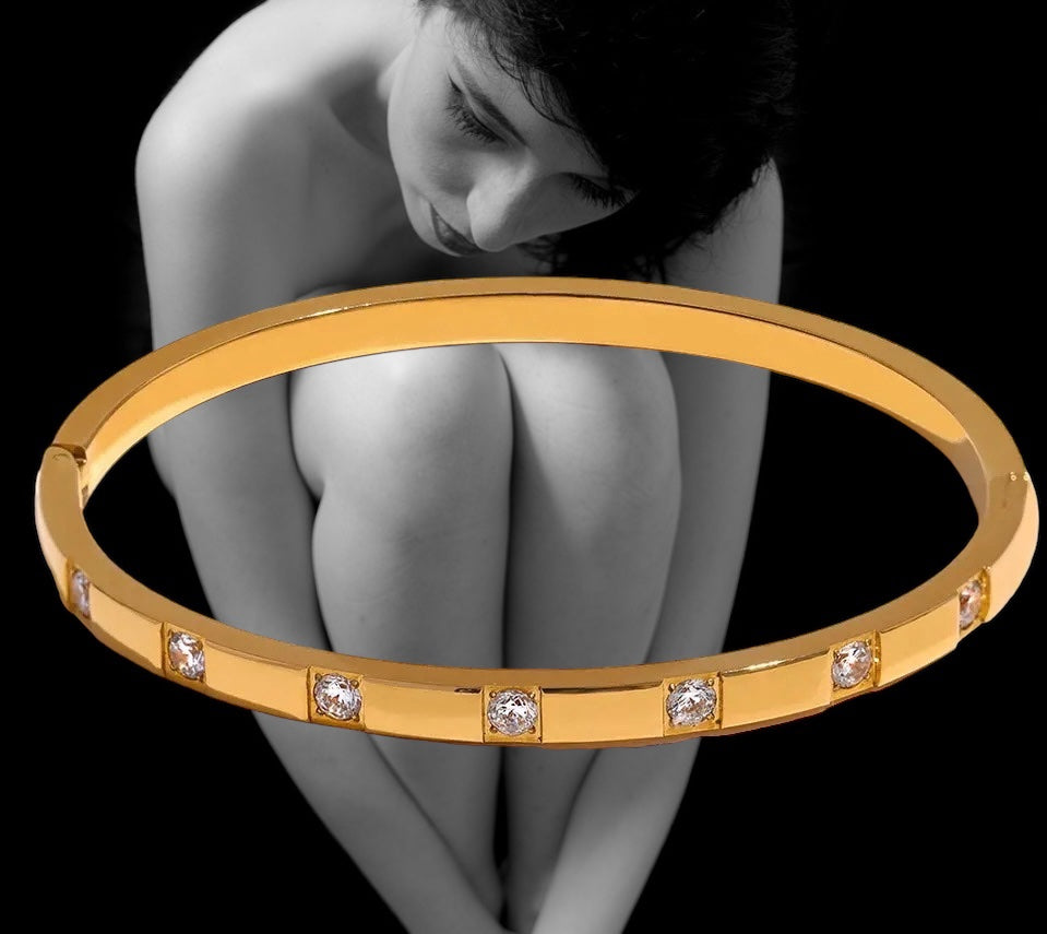 18k Gold Plated Bangle image 2