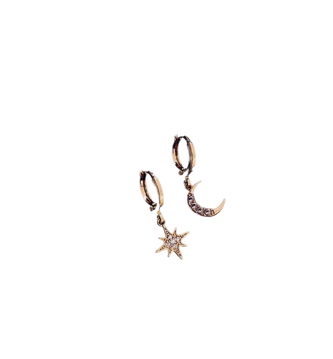 Moon and Stars Rose Gold Plated Sterling Silver image 10