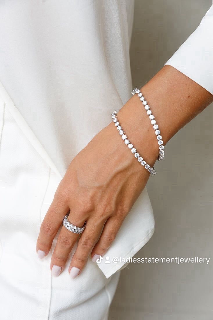 Tennis Bracelet 925 Sterling Silver image 8